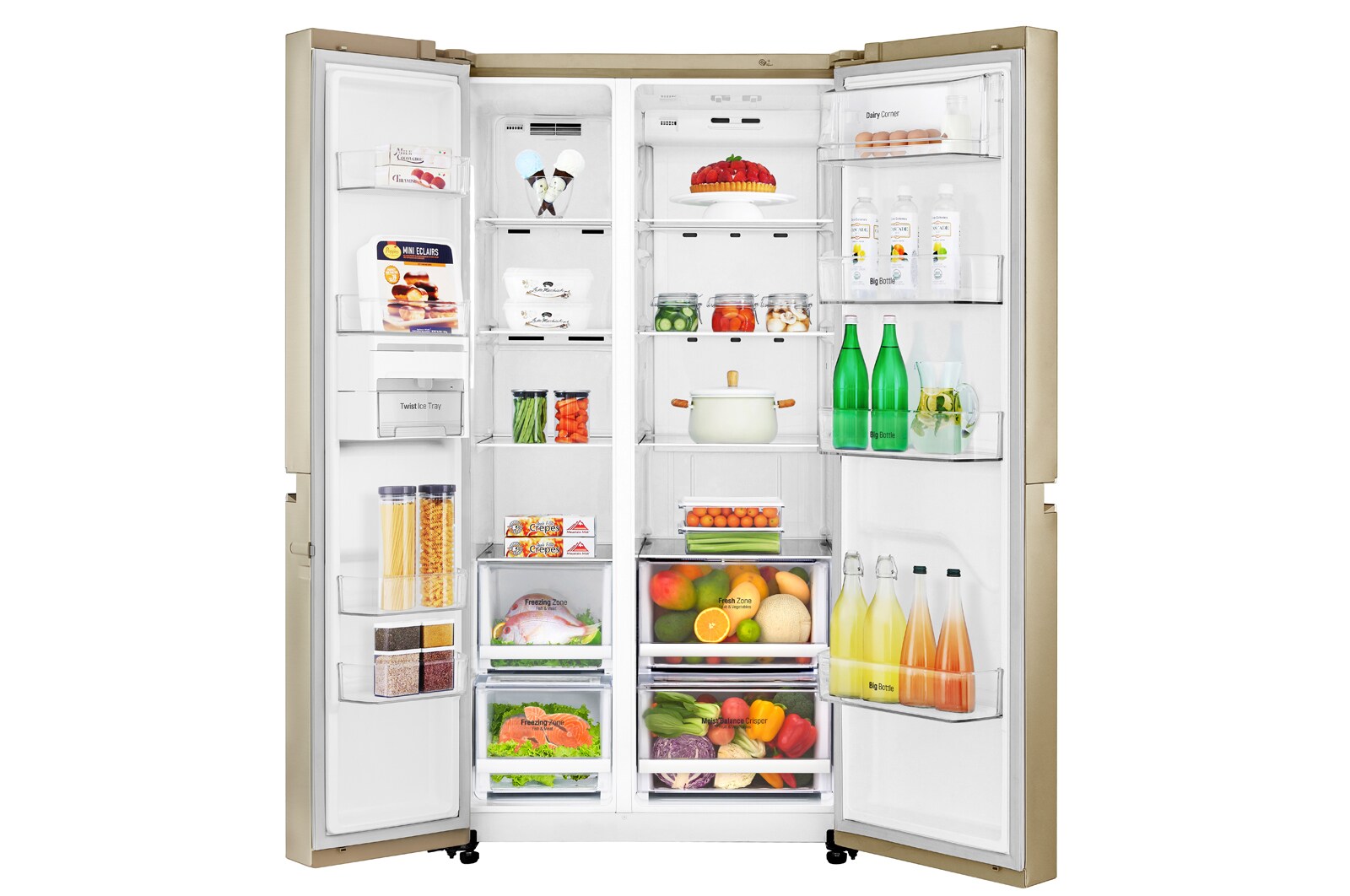 LG Tủ lạnh Side-by-Side GR-B247JG, GR-B247JG