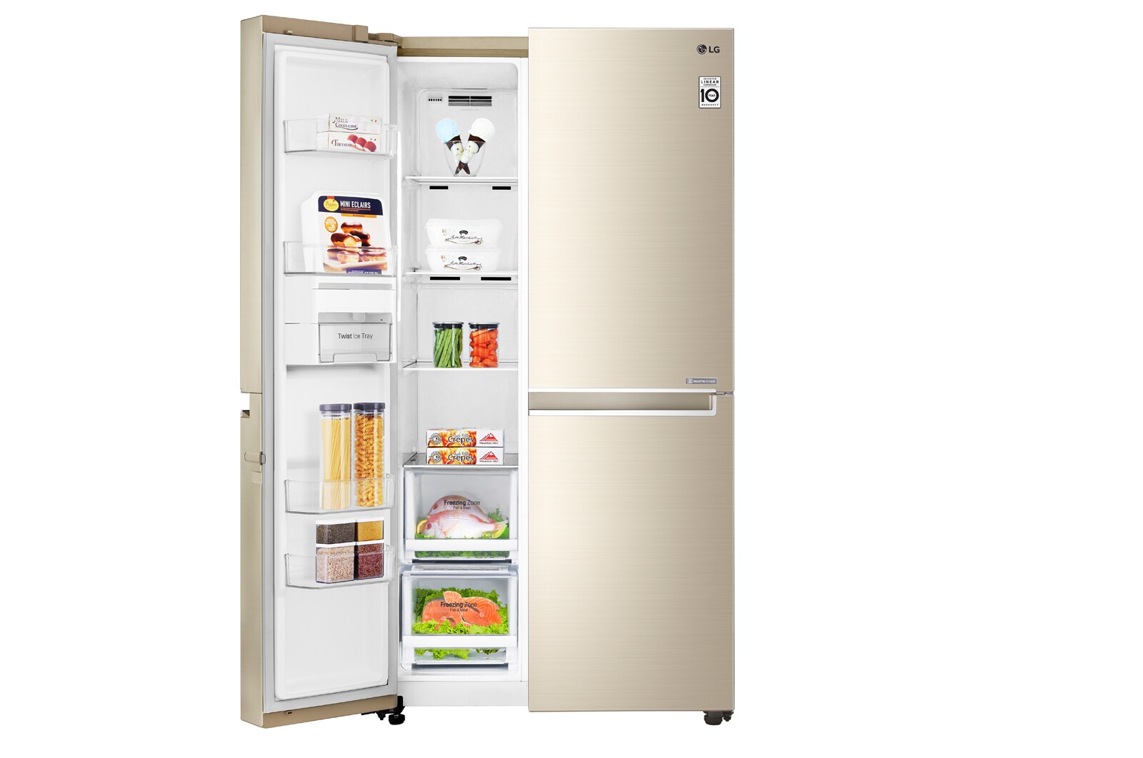 LG Tủ lạnh Side-by-Side GR-B247JG, GR-B247JG