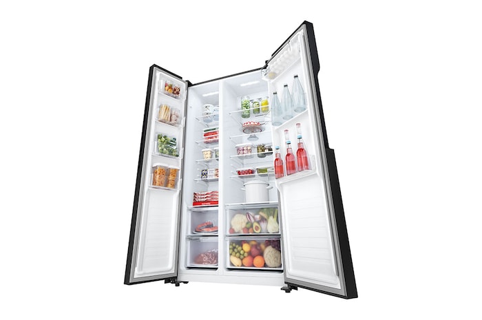 LG Tủ lạnh LG Side by side 519L màu đen GR-B256BL, GR-B256BL