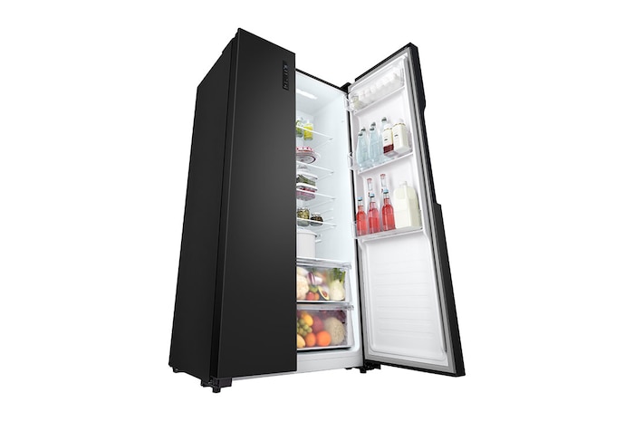 LG Tủ lạnh LG Side by side 519L màu đen GR-B256BL, GR-B256BL