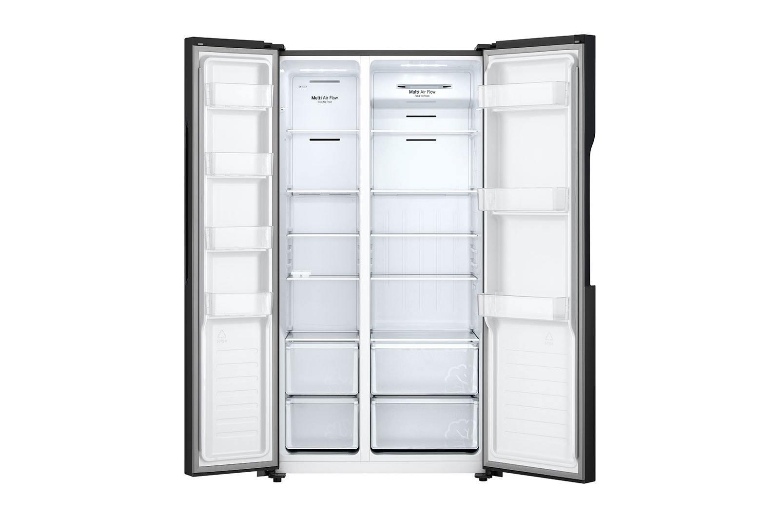 LG Tủ lạnh LG Side by side Smart Inverter™ 519L màu đen GR-B256BL, GR-B256BL