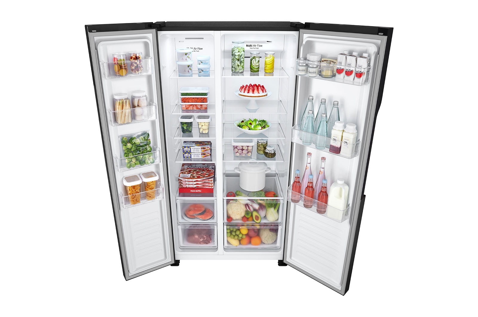 LG Tủ lạnh LG Side by side Smart Inverter™ 519L màu đen GR-B256BL, GR-B256BL