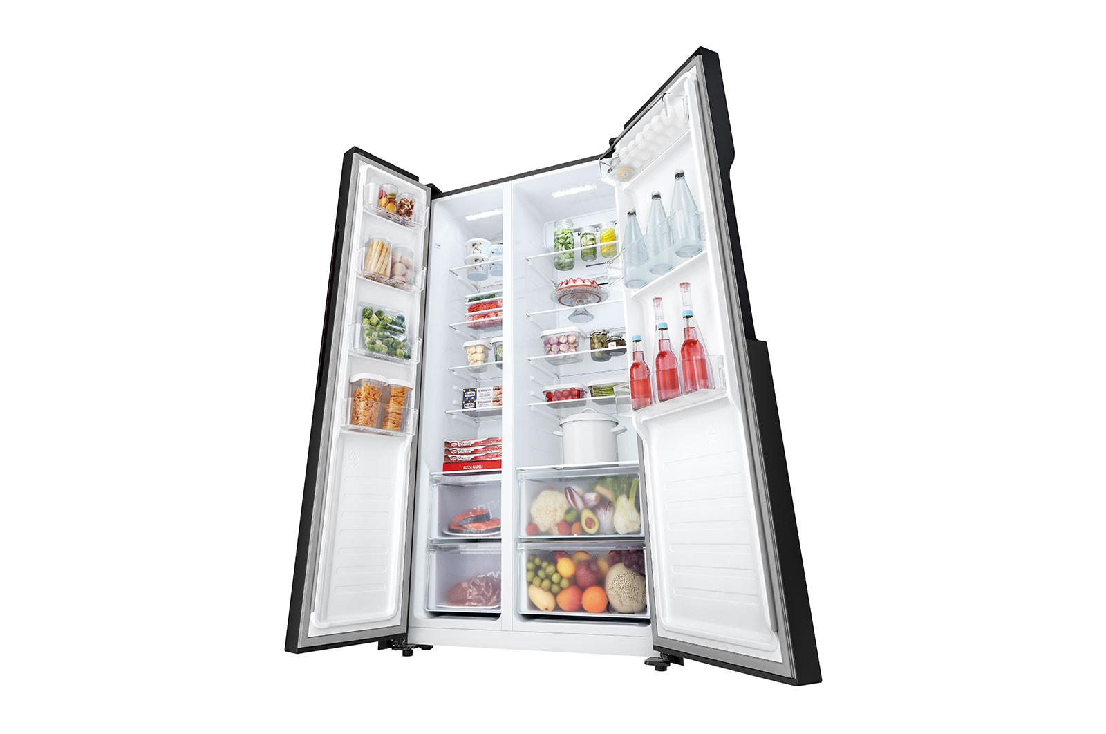LG Tủ lạnh LG Side by side Smart Inverter™ 519L màu đen GR-B256BL, GR-B256BL