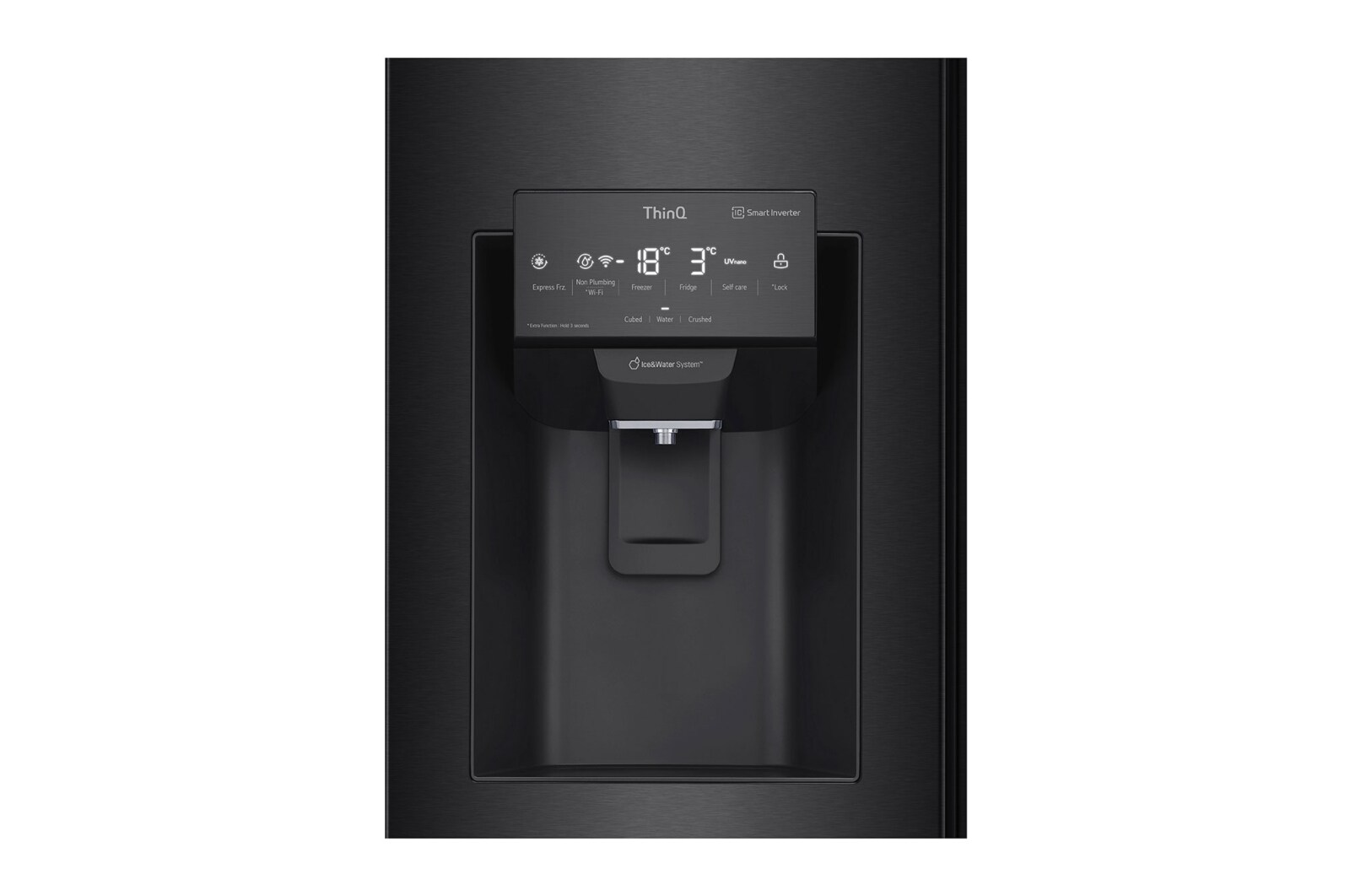 LG Tủ lạnh LG French Door - lấy nước ngoài UVnano 494L màu đen GR-D22MBI, GR-D22MBI