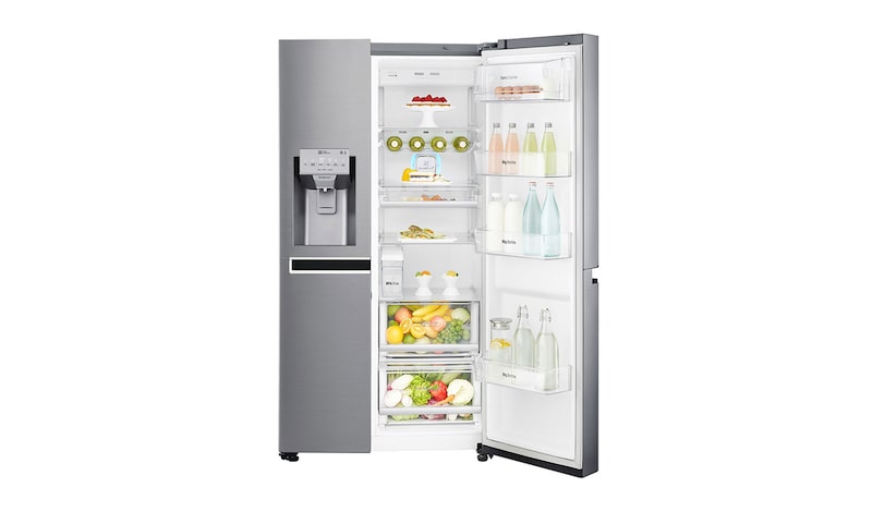 LG Inverter Linear™ Tủ lạnh Side by side (Bạc) GR-D247JS, GR-D247JS