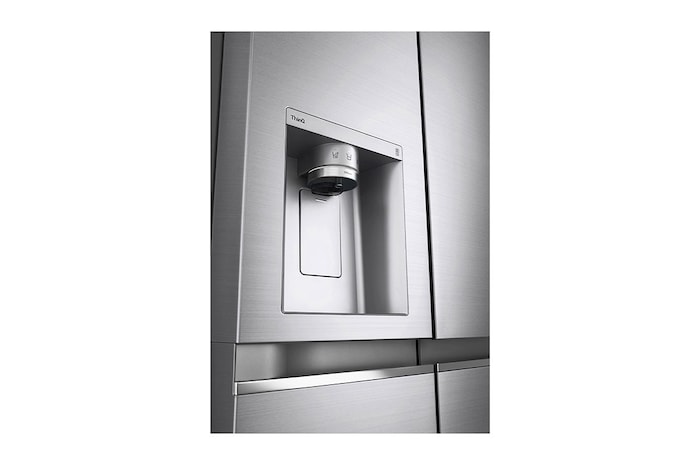 LG Tủ lạnh LG Side by side Smart Inverter™ với công nghệ DoorCooling+™ và ngăn lấy nước ngoài 635L màu bạc GR-D257JS, GR-D257JS