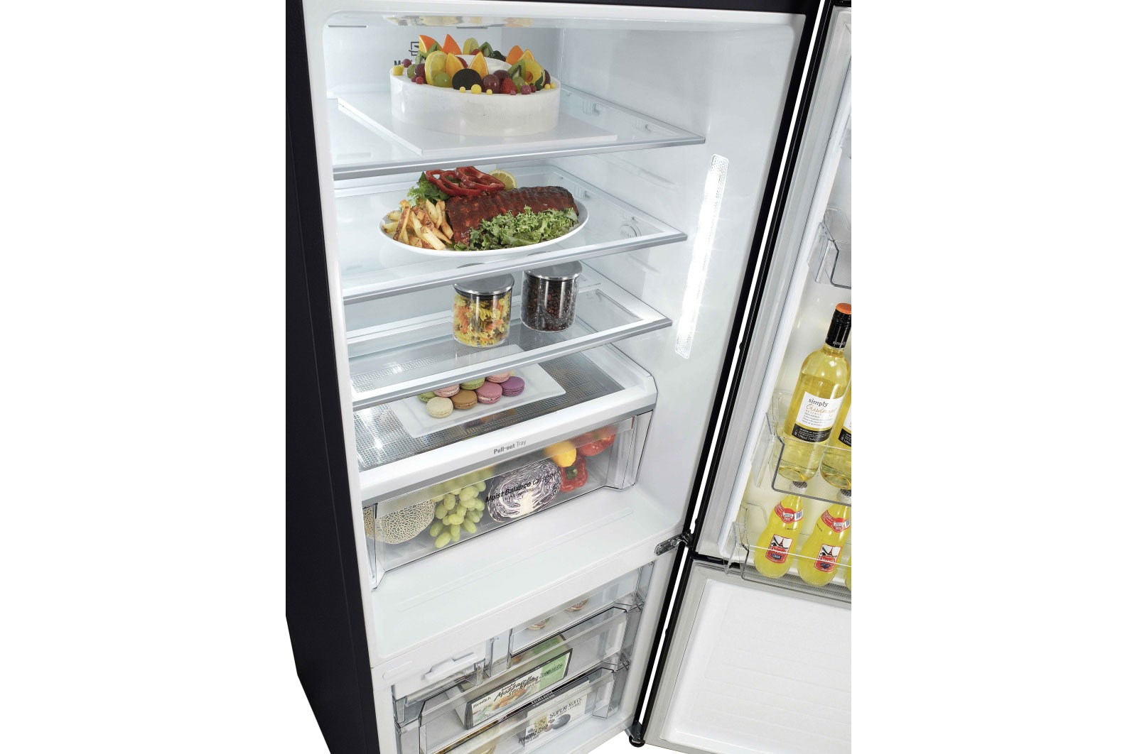 LG Tủ lạnh ngăn đá dưới 450L với 4½ Star Energy Rating, GR-D400BL