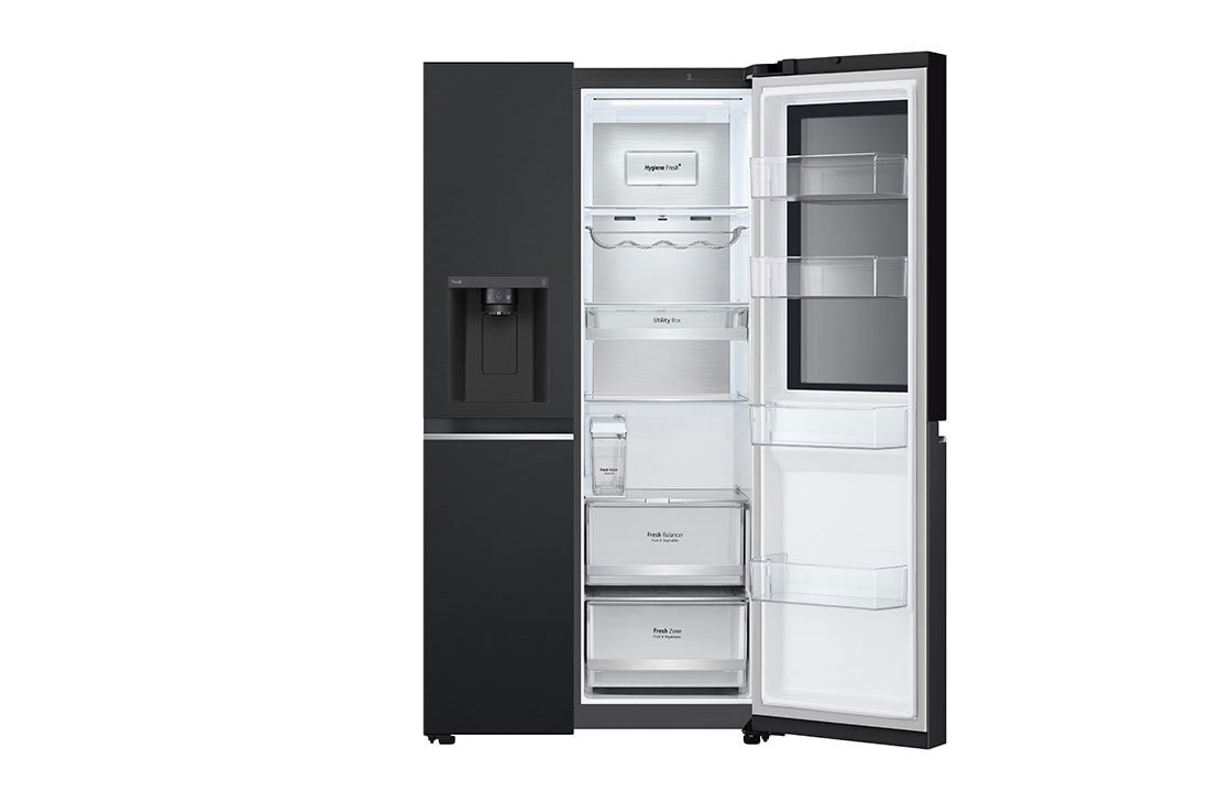 LG Tủ lạnh LG Instaview lấy nước ngoài UVnano 635L màu đen GR-G257BL, GR-G257BL