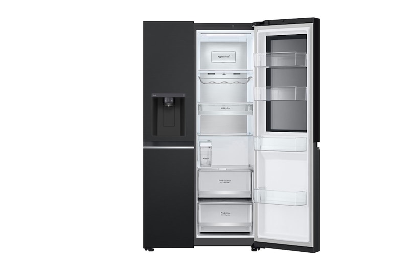 LG Tủ lạnh LG Instaview lấy nước ngoài UVnano 635L màu đen GR-G257BL, GR-G257BL