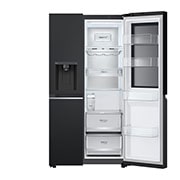 LG Tủ lạnh LG Instaview lấy nước ngoài UVnano 635L màu đen GR-G257BL, GR-G257BL