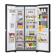 LG Tủ lạnh LG Instaview lấy nước ngoài UVnano 635L màu đen GR-G257BL, GR-G257BL