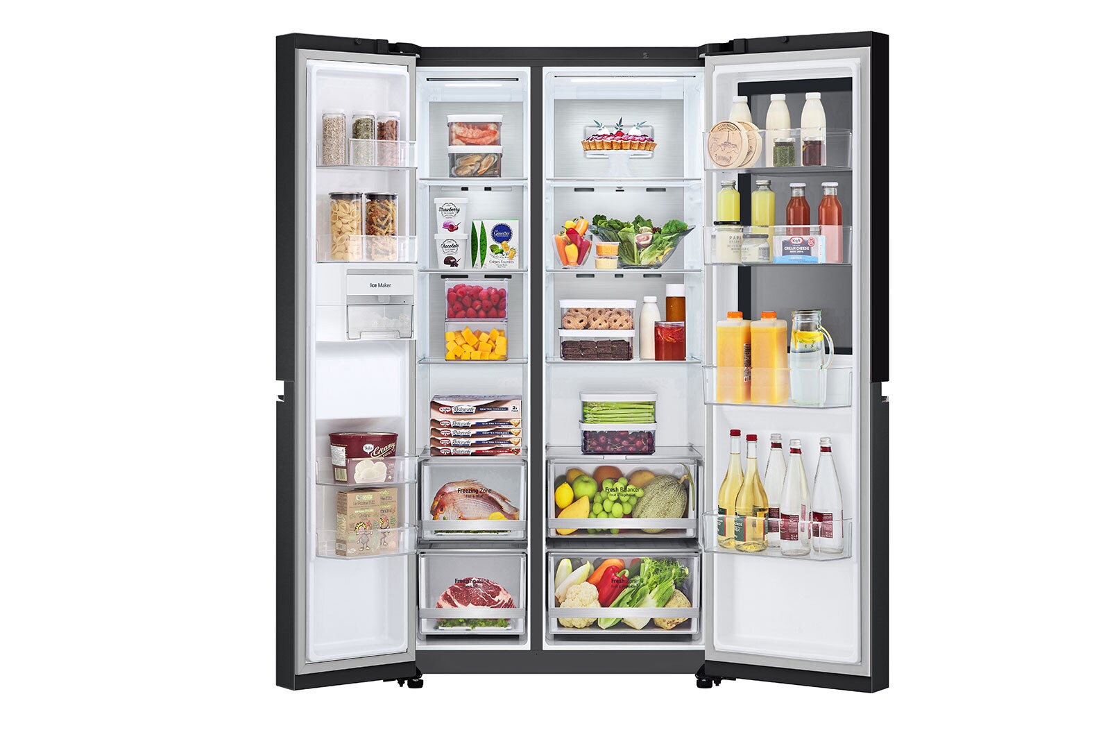 LG Tủ lạnh LG Instaview 655L màu đen GR-V257BL, GR-V257BL