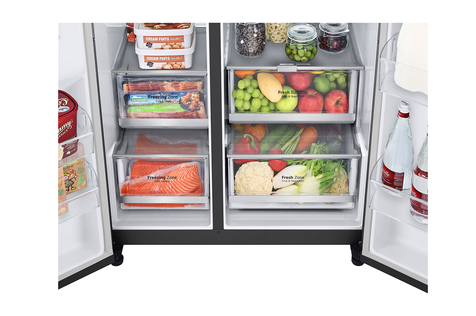 LG Tủ lạnh LG Instaview 655L màu đen GR-V257BL, GR-V257BL