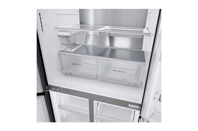 LG Tủ lạnh LG French Door với Instaview Door-in-door và ngăn lấy nước ngoài UVnano 496L màu đen lì GR-X22MBI, GR-X22MBI