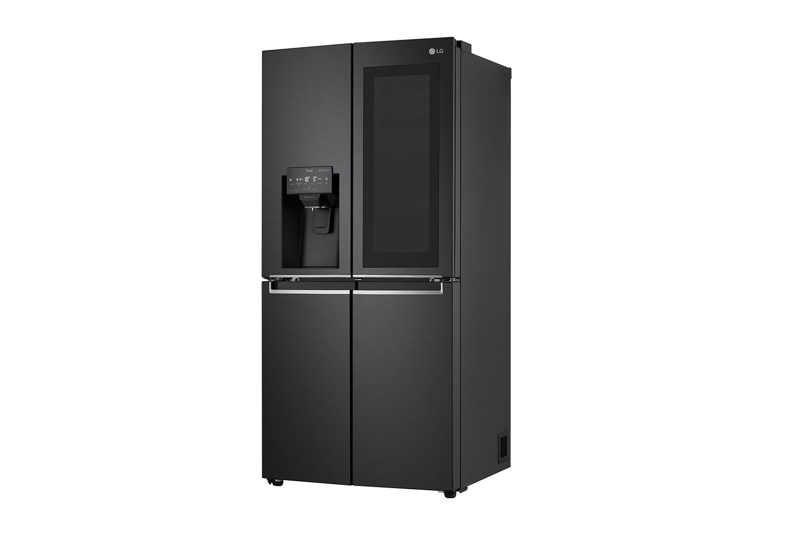 LG Tủ lạnh LG French Door với Instaview Door-in-door và ngăn lấy nước ngoài  UVnano 496L màu đen lì GR-X22MBI, GR-X22MBI