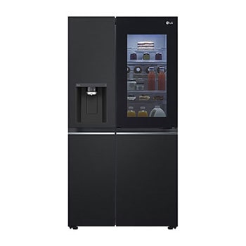 Hình ảnh mặt trước của Tủ lạnh LG Instaview lấy nước ngoài UVnano 635L màu đen GR-X257BL