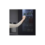 LG Tủ lạnh LG Instaview lấy nước ngoài UVnano 635L màu đen GR-X257MC, GR-X257MC