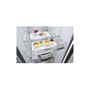 LG Tủ lạnh LG Instaview lấy nước ngoài UVnano 635L màu đen GR-X257MC, GR-X257MC