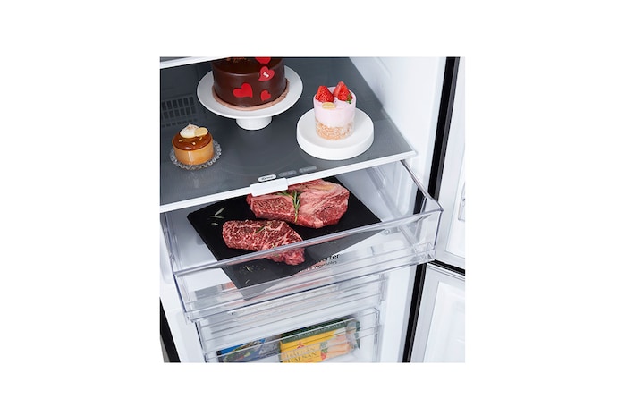 LG Tủ lạnh LG ngăn đá dưới màu đen 335L LBB33BLM, LBB33BLM