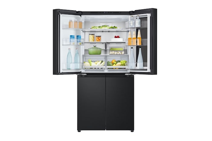 front view top doors open with fill