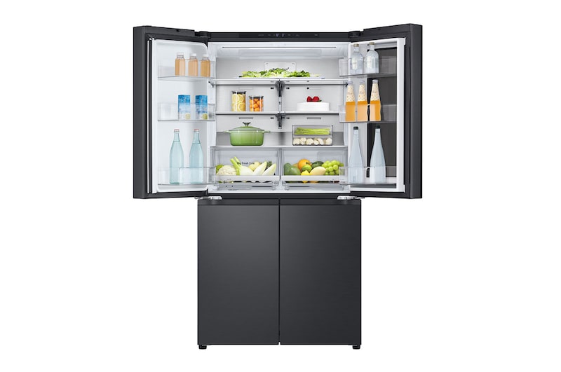 Top door open with food