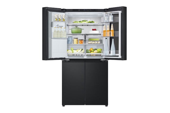 front view top doors open with fill