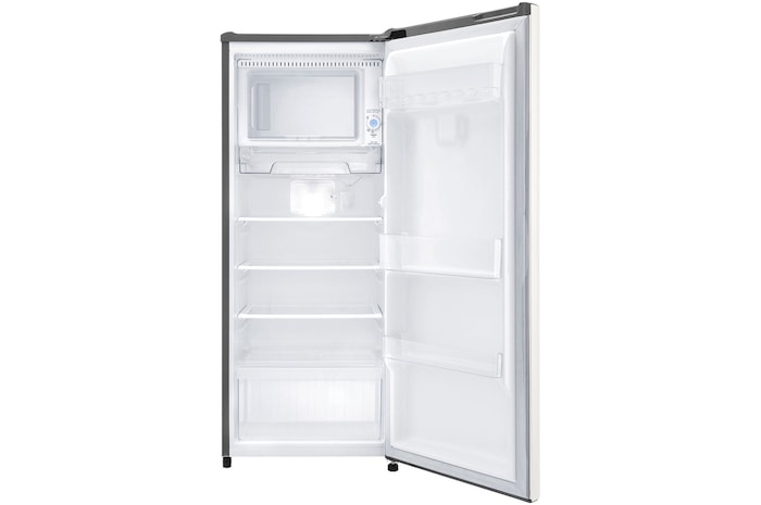Hình ảnh tủ lạnh 1 cửa LG mở phía trước.
