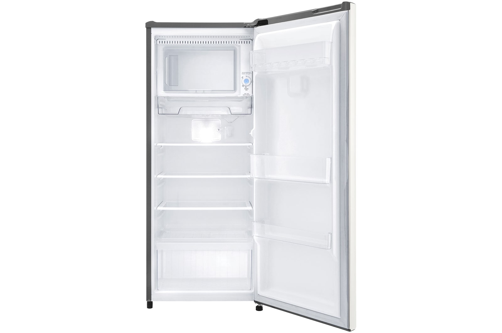 Hình ảnh tủ lạnh 1 cửa LG mở phía trước.