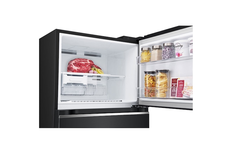 LG Tủ lạnh LG ngăn đá trên Smart Inverter™ với công nghệ DoorCooling+™ 374L màu đen LTD37BLM , LTD37BLM