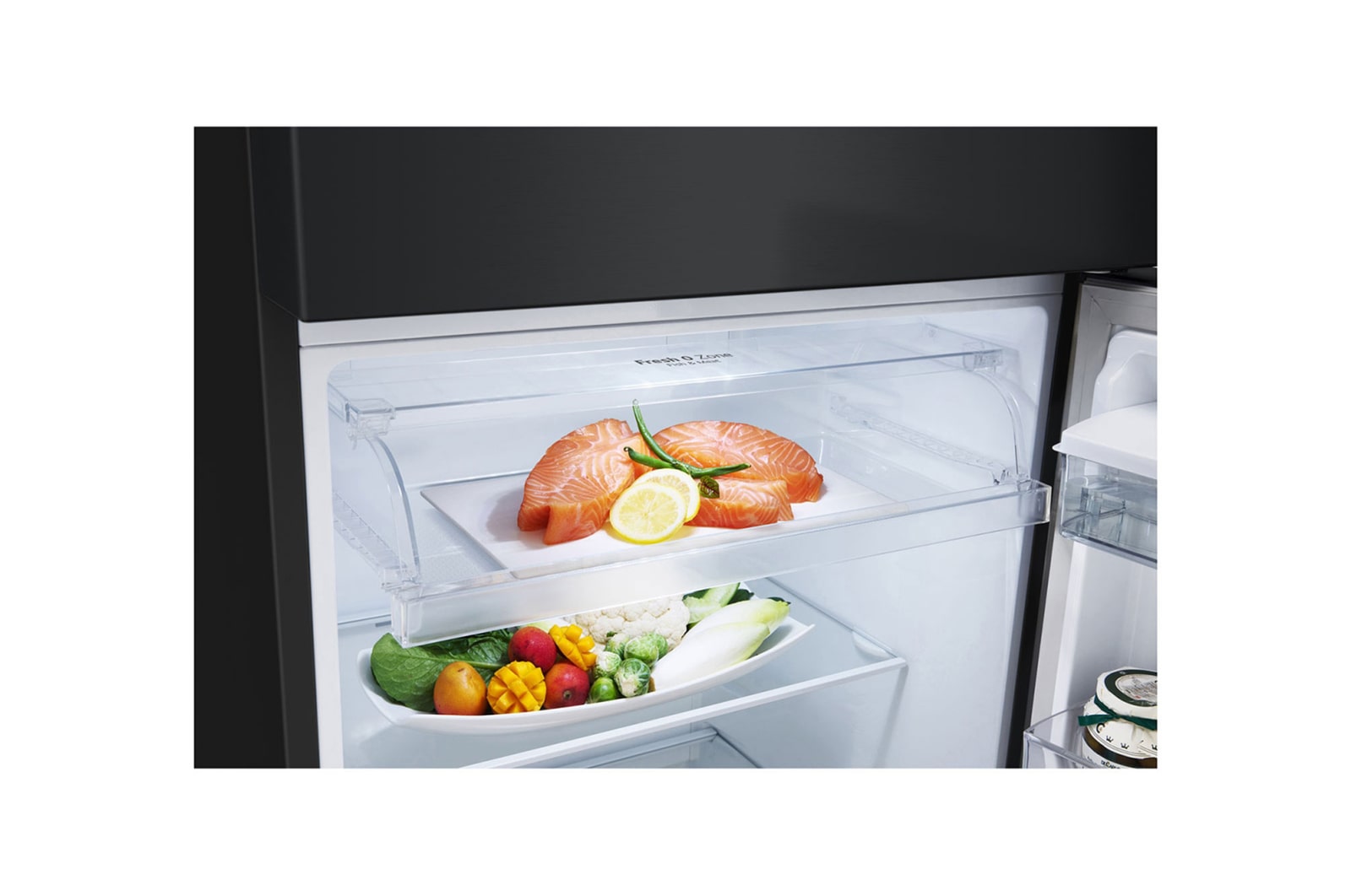 LG Tủ lạnh LG ngăn đá trên Smart Inverter™ với công nghệ DoorCooling+™ 374L màu đen LTD37BLM , LTD37BLM