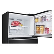 LG Tủ lạnh LG ngăn đá trên Smart Inverter™ với công nghệ DoorCooling+™ 374L màu đen LTD37BLM , LTD37BLM