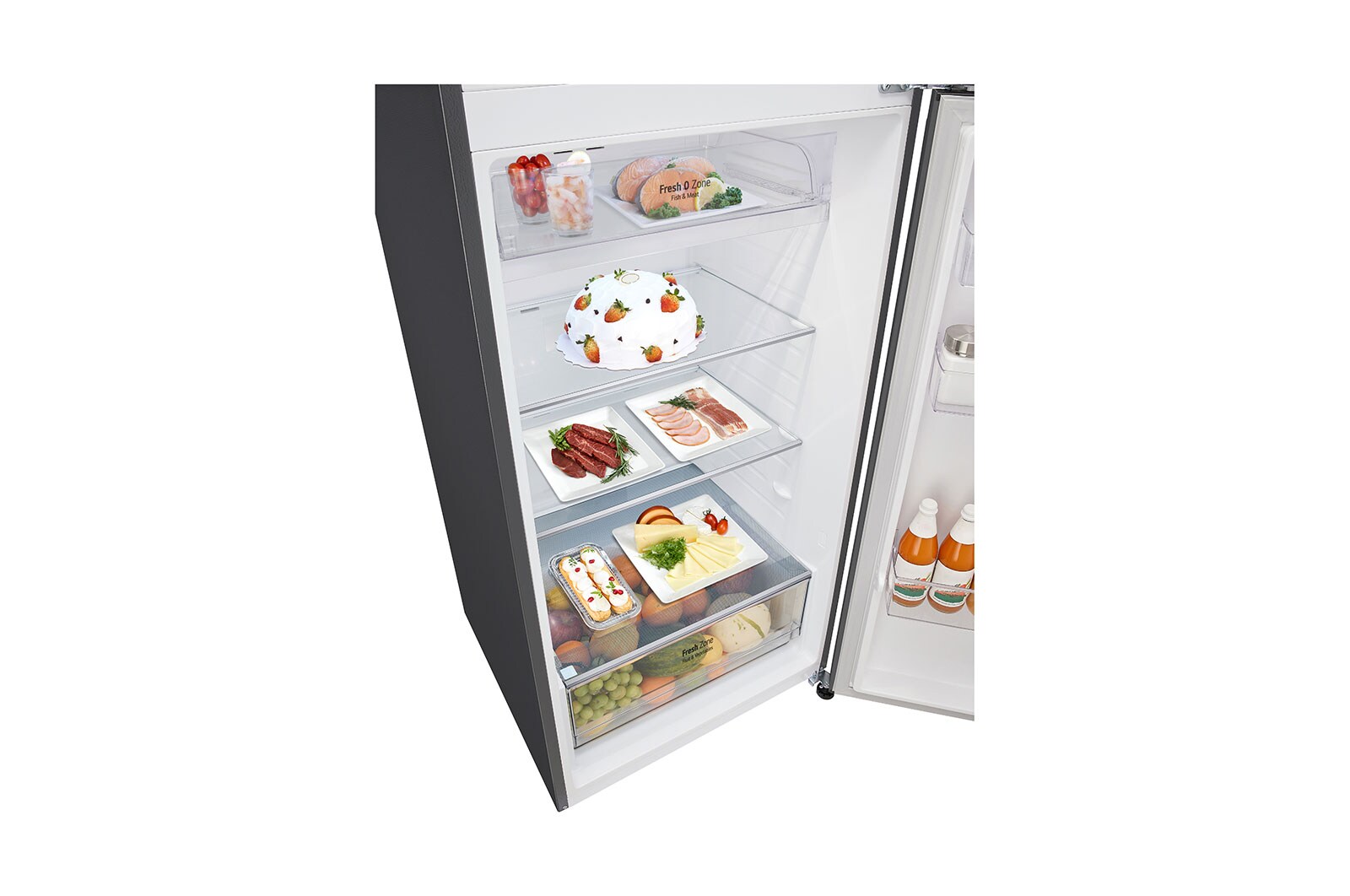 LG Tủ lạnh LG ngăn đá trên Smart Inverter™ 459L màu bạc LTD46SVMA, LTD46SVMA