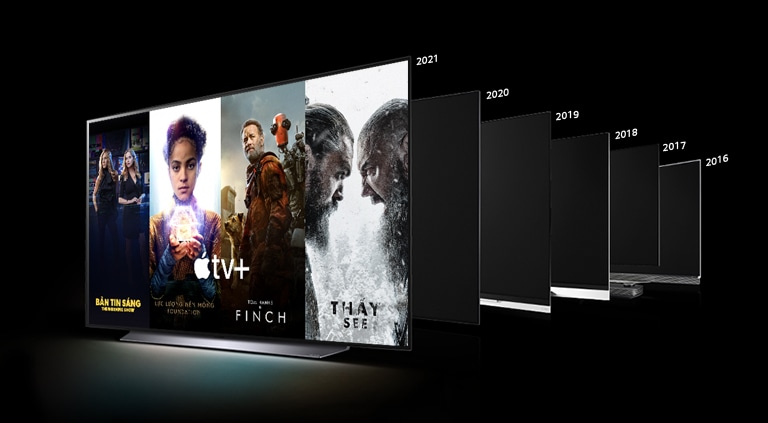 Hình ảnh LG Smart TV được phát hành từ năm 2016 đến năm 2021.
