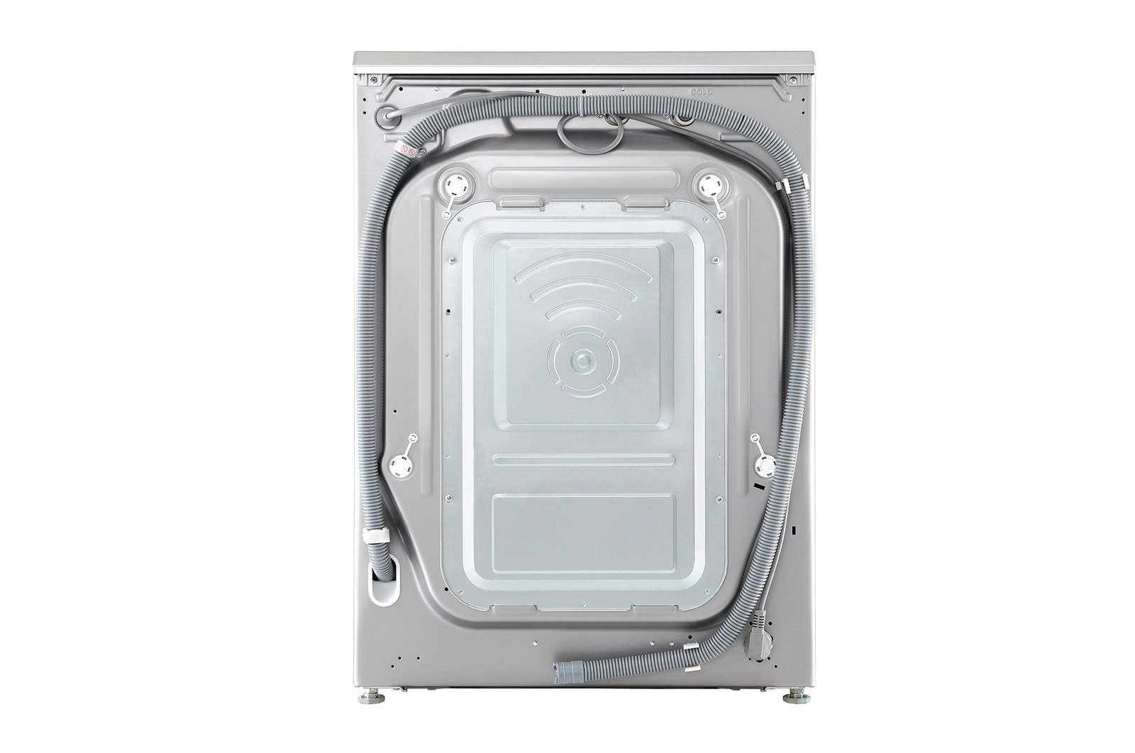 Left perspective view of of LG washer dryer combo