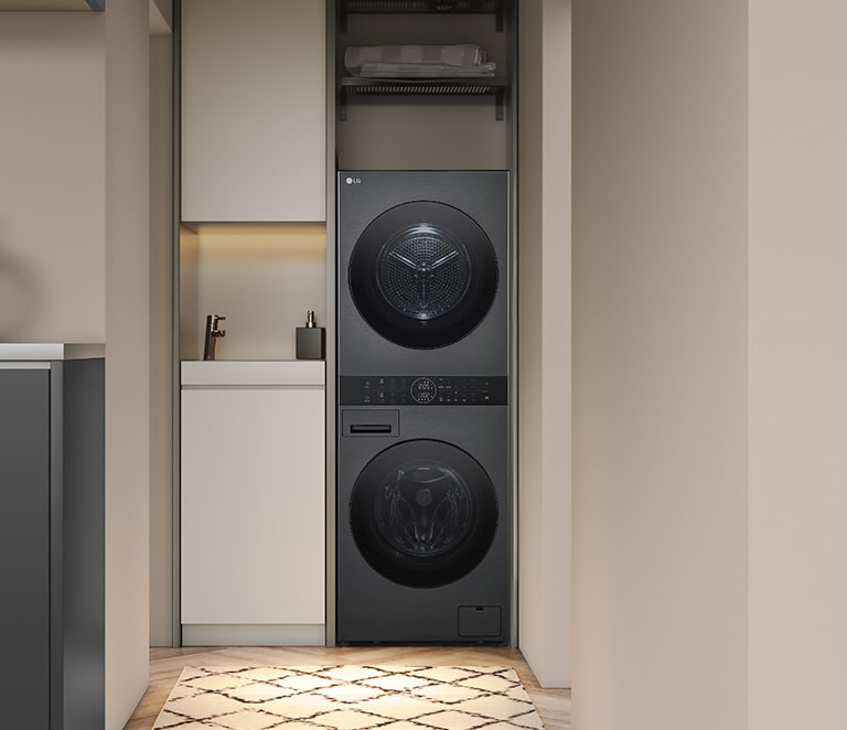 Washtower được bố trí hài hòa với các đồ nội thất khác