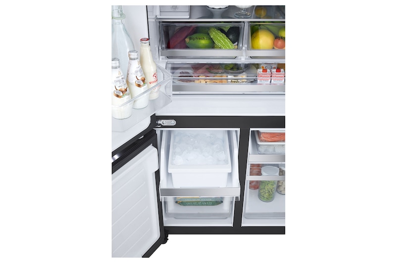 compartment view with food