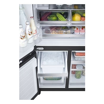 compartment view with food