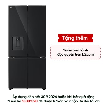 Hình ảnh mặt trước của Tủ lạnh LG French Door mặt gương 607L LFD61BLGA LFD61BLGA