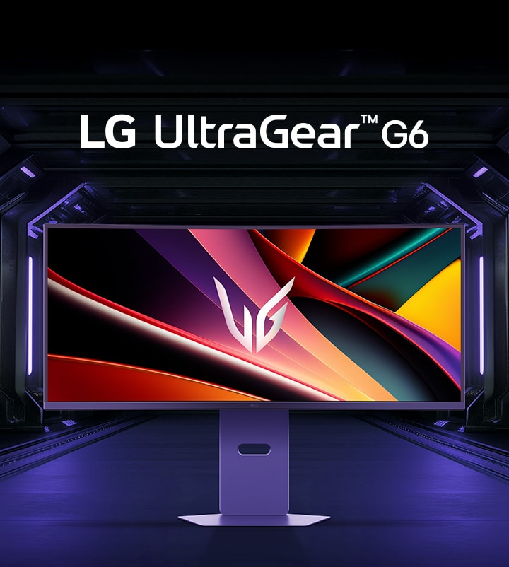 Logo UltraGear™ OLED GX6 với hình ảnh sản phẩm UltraGear.