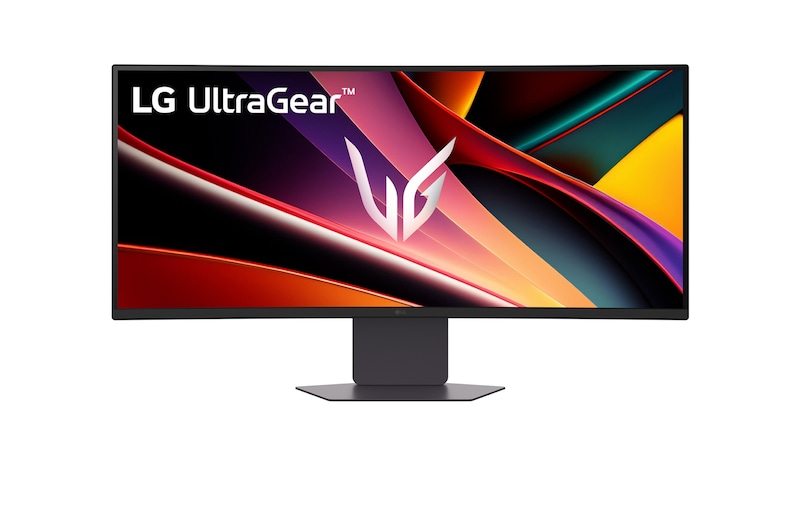 front view of the monitor with the stand down
