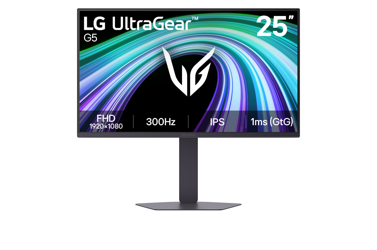 Hình ảnh mặt trước của Màn hình chơi game UltraGear™ G5 25-inch, FHD 300Hz 25G550B-B