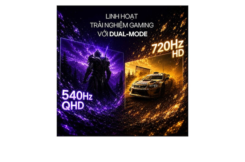 LG Màn hình gaming LG UltraGear™ OLED 27" | 540Hz (720Hz Dual Mode) | 0.02ms | Tandem OLED 1500 nits, 27GX790B-B