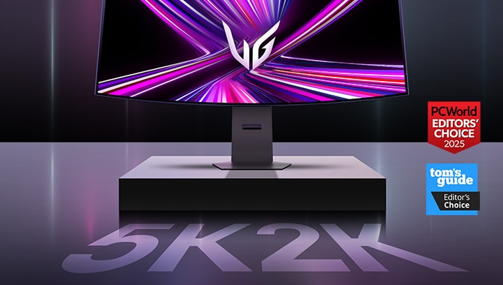 Hình ảnh mặt trước màn hình chơi game UltraGear™ OLED 45GX950A.