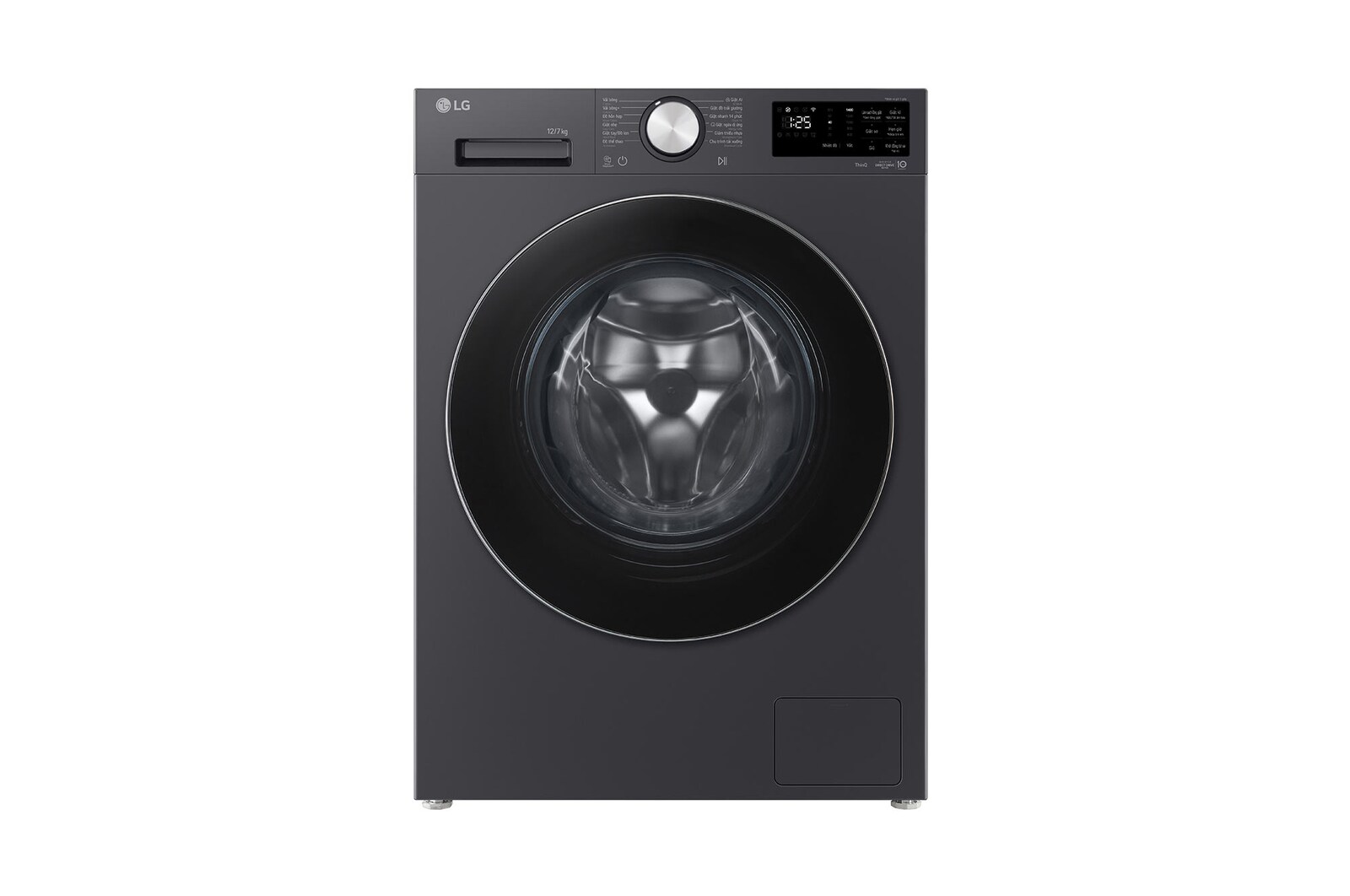 Hình ảnh mặt trước của Máy giặt lồng ngang LG AI DD™ Inverter 12kg than ánh kim FX1412S3G FX1412S3G