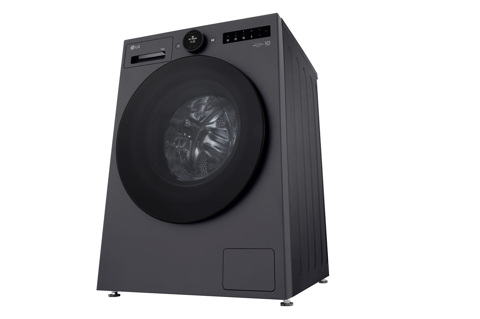 Máy giặt lồng ngang LG AI DD™ Inverter 12kg màu than ánh kim FX1412S3G - góc nhìn bên phải