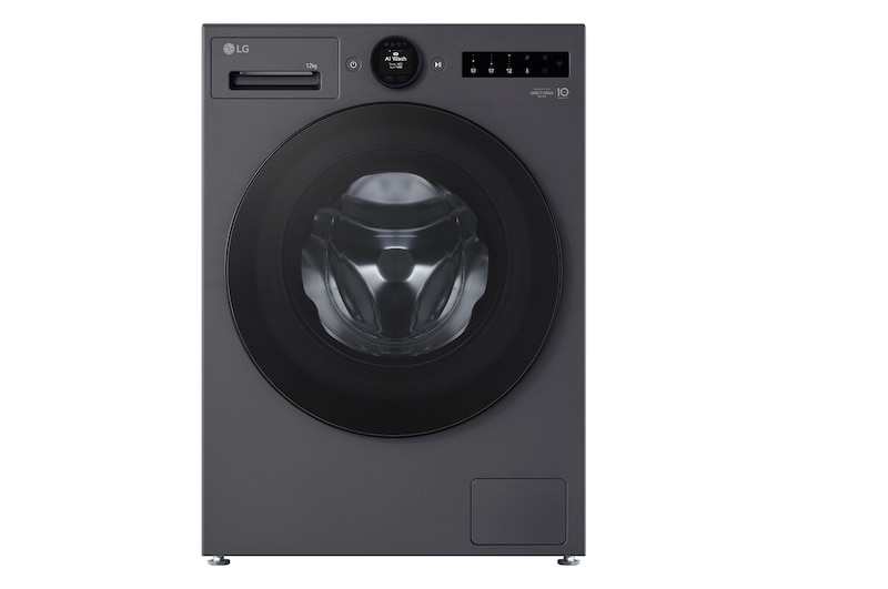 Hình ảnh mặt trước của Máy giặt lồng ngang LG AI DD™ Inverter 12kg than ánh kim FX1412S3G FX1412S3G