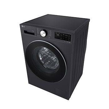 Máy giặt lồng ngang LG AI DD™ Inverter 12kg màu than ánh kim FX1412S3G - góc nhìn bên phải từ trên cao