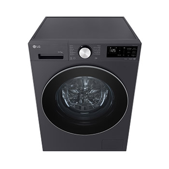 Máy giặt lồng ngang LG AI DD™ Inverter 12kg màu than ánh kim FX1412S3G - góc nhìn chính diện từ trên cao