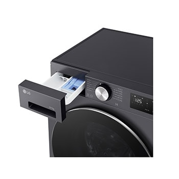 Cận cảnh ngăn chứa chất giặt tẩy của máy giặt LG FX1412S3G