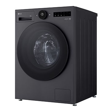 Máy giặt lồng ngang LG AI DD™ Inverter 12kg màu than ánh kim FX1412S3G - góc nhìn bên trái